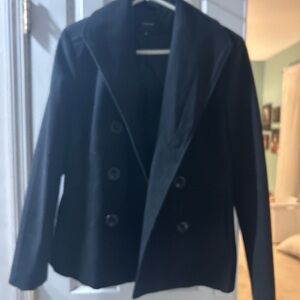 Rampage Black Double-Breasted Pea Coat -youth XL